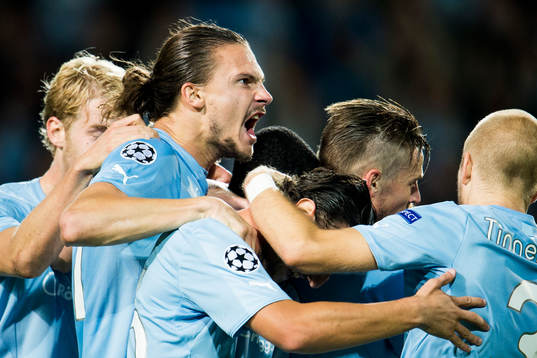 Malmö FFs Erik Johansson jublar