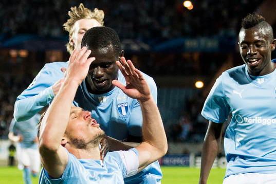 Malmö FFs Markus Rosenberg jublar
