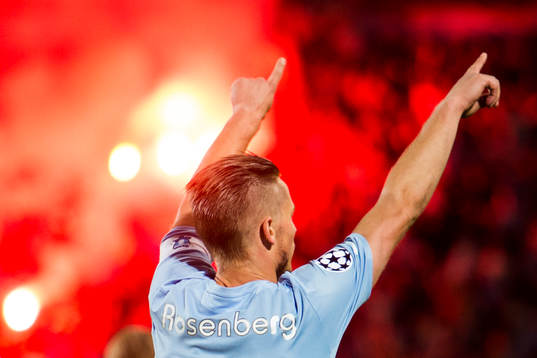 Malmö FFs Markus Rosenberg jublar
