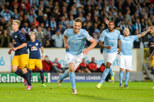 Malmö FFs Markus Rosenberg jublar