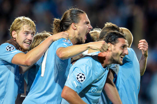 Malmö FFs Markus Rosenberg jublar