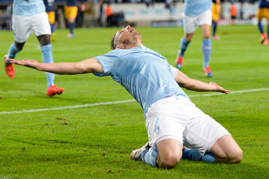 Malmö FFs Markus Rosenberg jublar