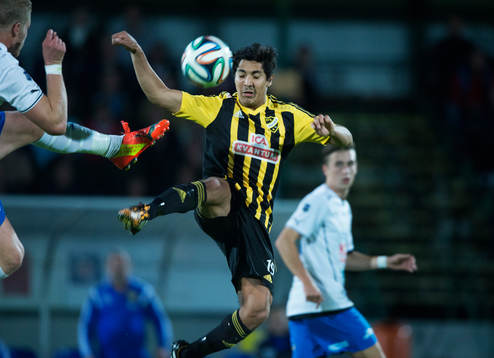 IFK Hässleholms Diego Delgado i matchen i division 3