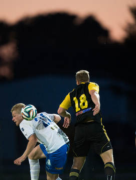 IFK Hässleholms Daniel Engel i matchen i division 3 mellan