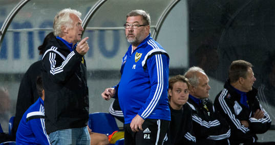 IFK Hässleholms tränare Ingmar Nilsson och Patrik