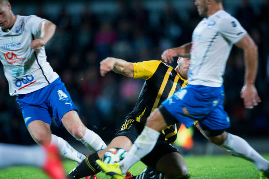 IFK Hässleholms Daniel Engel i matchen i division 3 mellan