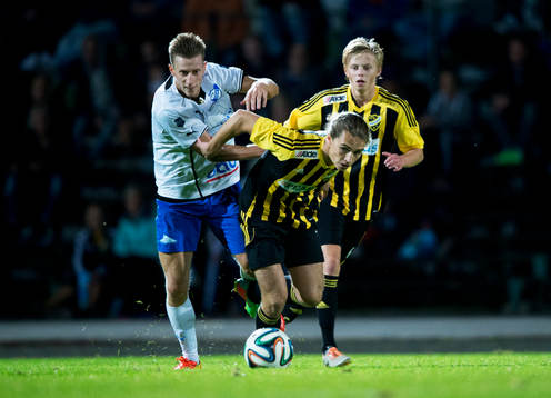 IFK Hässleholms Anton Pramberg och Philip Bengtssobn  i
