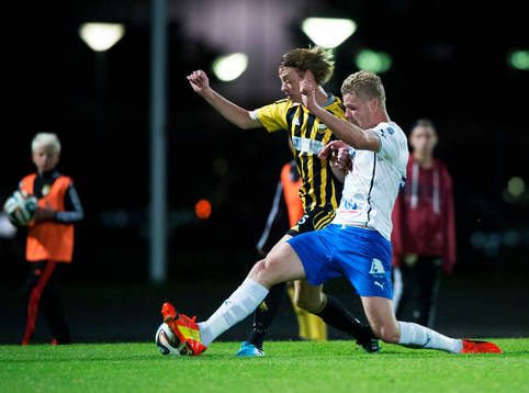 IFK Hässleholms Axel Harletun i matchen i division 3