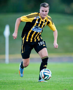 IFK Hässleholms Danny Gunnarsson i matchen i division 3