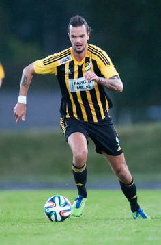IFK Hässleholms Filip Thurn i matchen i division 3 mellan