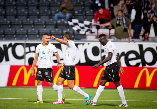 Örebros Daniel Sobralense gör 2-0 och jublar med Alhassan