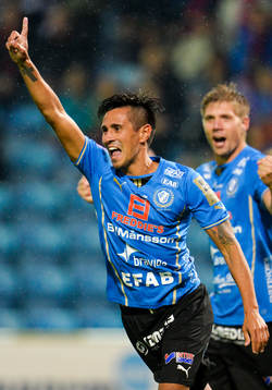 Halmstads Antonio Rojas jublar
