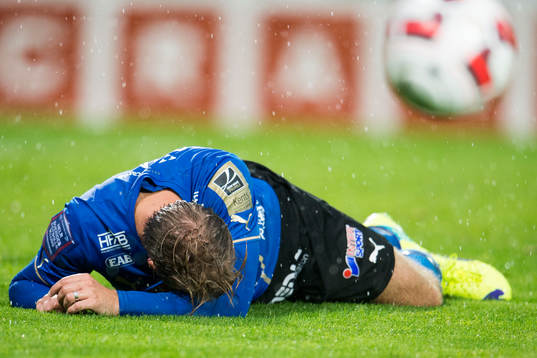Halmstads Jesper Westerberg ligger skadad