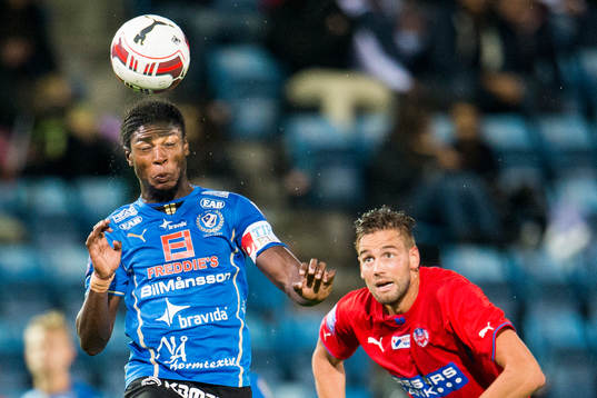 Halmstads Joseph Baffo och Helsingborgs Mikael Dahlberg