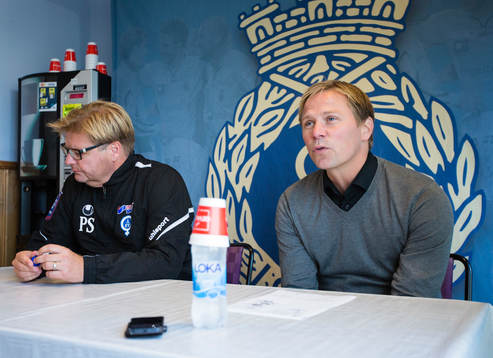 Åtvidabergs tränare Peter Swärdh och Gefles tränare
