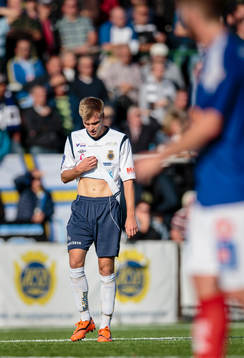 Gefles Robin Nilsson ser deppig ut