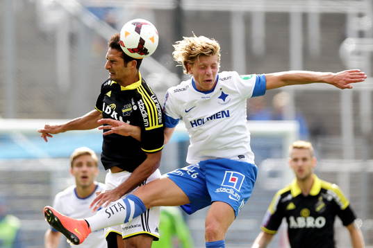 s Celso Borges och Norrköpings Alexander Fransson