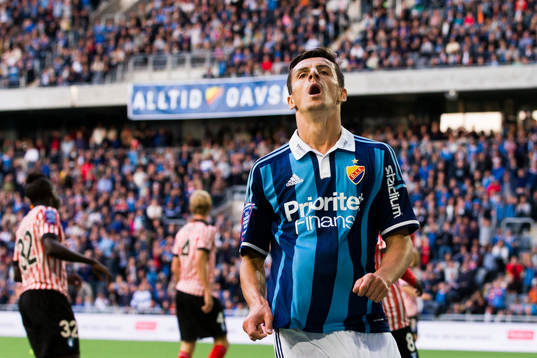 Djurgårdens Haris Radetinac reagerar