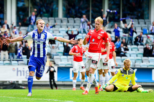 IFK Göteborgs Gustav Engvall jublar
