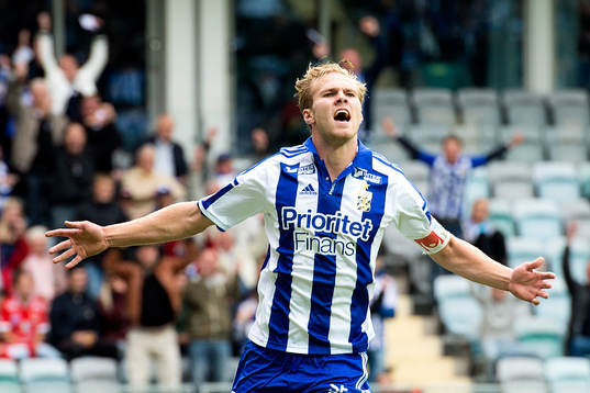 IFK Göteborgs Gustav Engvall jublar