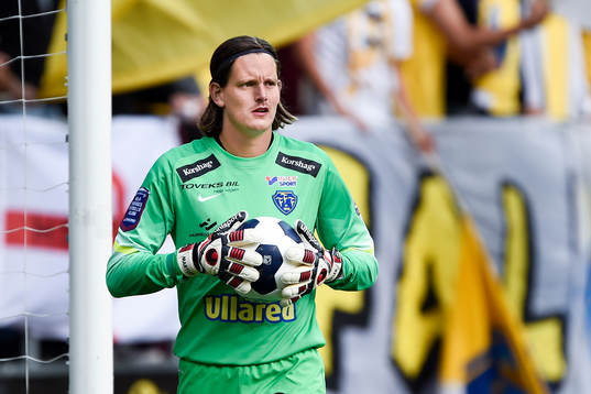 Falkenbergs målvakt Otto Martler
