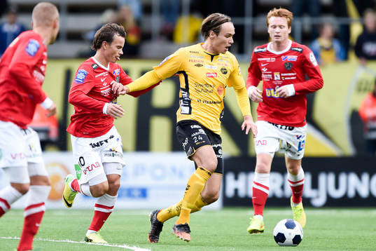 Elfsborgs Viktor Prodell och Falkenbergs Anton Wede