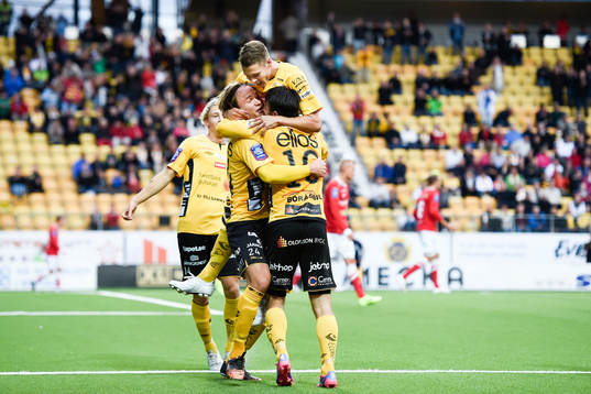 Elfsborgs spelare jublar