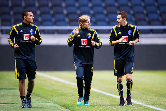 Nabil Bahoui, Emil Forsberg och Branimir Hrgota