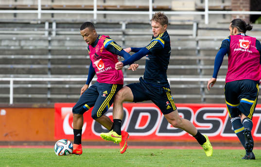 Sveriges Martin Olsson och Kim Källström