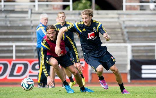 Sveriges Johan Olsson och Ola Toivonen