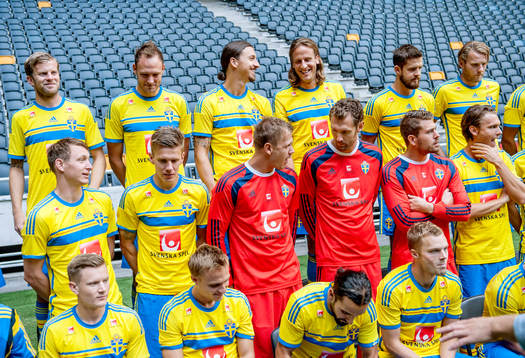Sveriges Zlatan Ibrahimovic, Jonas Olsson och de andra