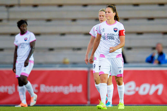 Rosengårds Sara Björk Gunnarsdottir deppar