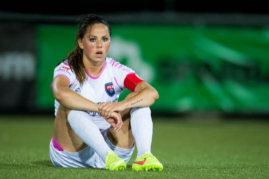 Rosengårds Sara Björk Gunnarsdottir deppar