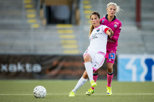 Rosengårds Sara Björk Gunnarsdottir och Linköpings
