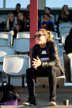 Rosengårds Marta Viera Da Silva på läktaren