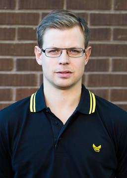 Västerås tränare Martin Filander poserar