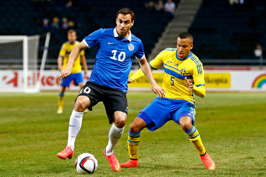 Estlands Sergei Zenjov jagas av Sveriges Martin Olsson