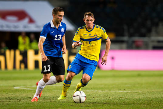 Estlands Martin Vunk och Sveriges Kim Källström