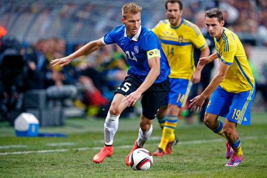 Estlands Ragnar Klavan och Sveriges Branimir Hrgota