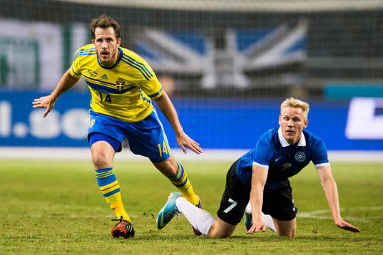 Sveriges Tobias Hysén och Estlands Ats Purje