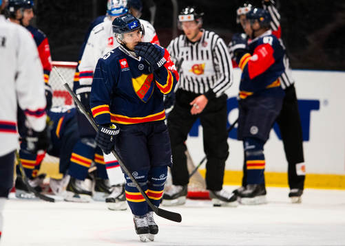 Djurgårdens Steve Saviano ser deppig ut