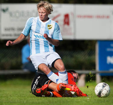 IFK Hässleholms Philip Bengtsson i matchen i division 3