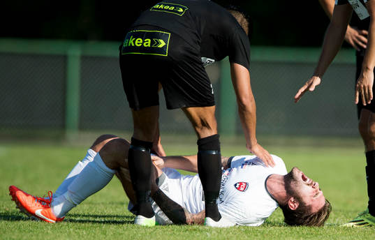 FC Rosengårds Valentino Lai skadar sitt knä allvarligt