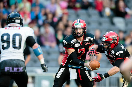 Carlstad Crusaders quarterback Anders Hermodsson