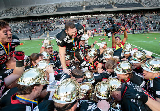 Carlstad Crusaders firar SM-guldet