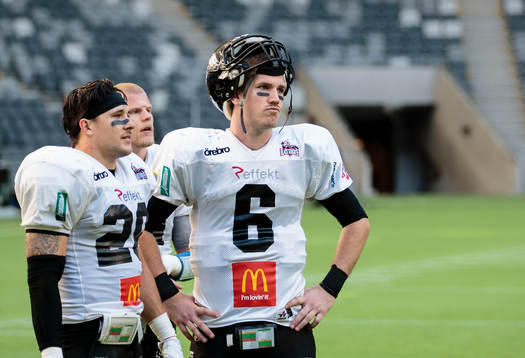 Örebro Black Knights quarterback Joe Clancy (h)  ser
