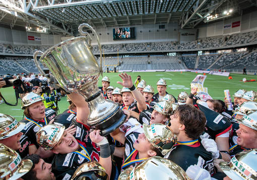 Carlstad Crusaders firar SM-guldet