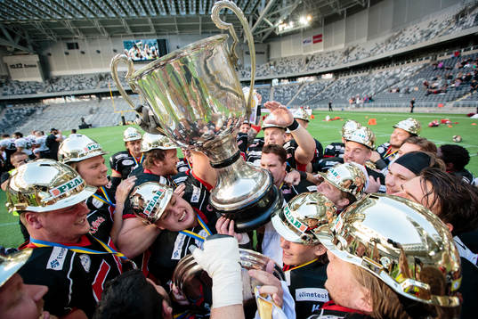 Carlstad Crusaders firar SM-guldet