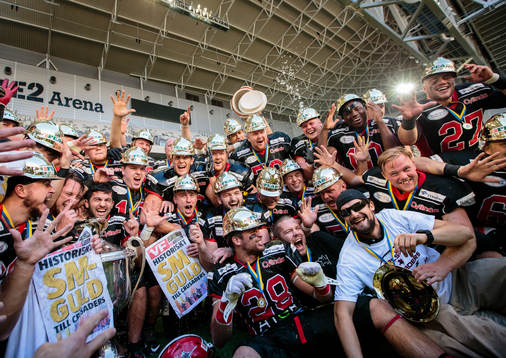 Carlstad Crusaders firar SM-guldet