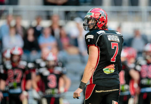 Carlstad Crusaders quarterback Anders Hermodsson